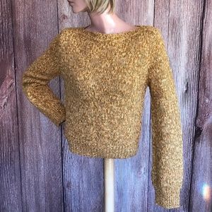 Susina Sweater Size Large Gold Metallic